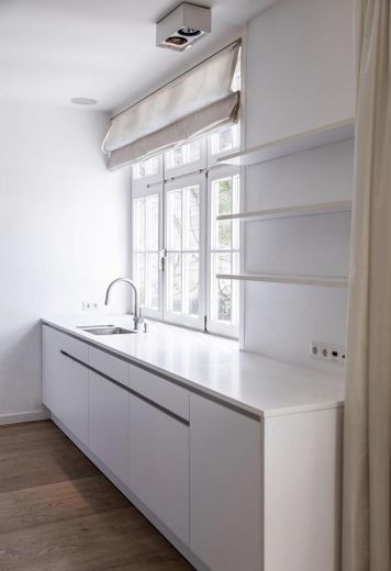 Ruime tuinmaisonnette over twee woonlagen in Hamburg-Eilbek – Detail Küche