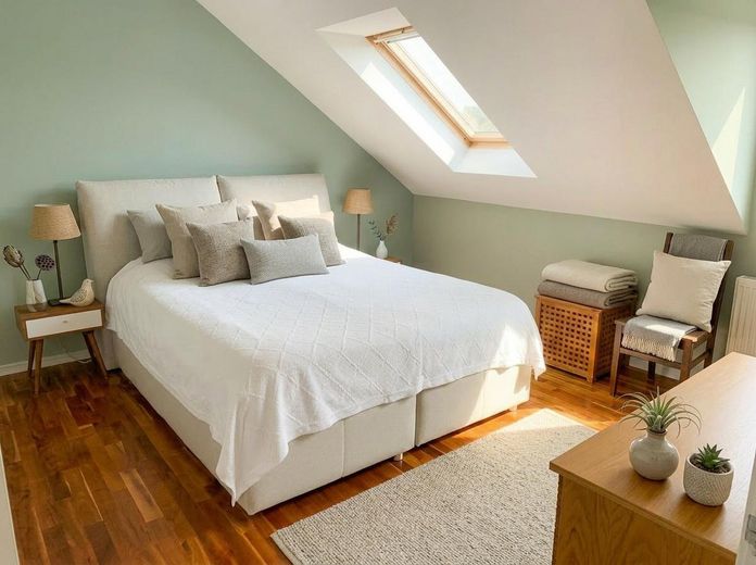 Boven de daken van het Malerviertel – prachtig zolderappartement met droomachtig terras – Zimmer 2