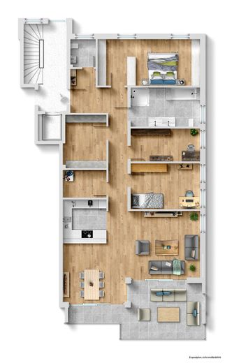 Grundriss visualisiert