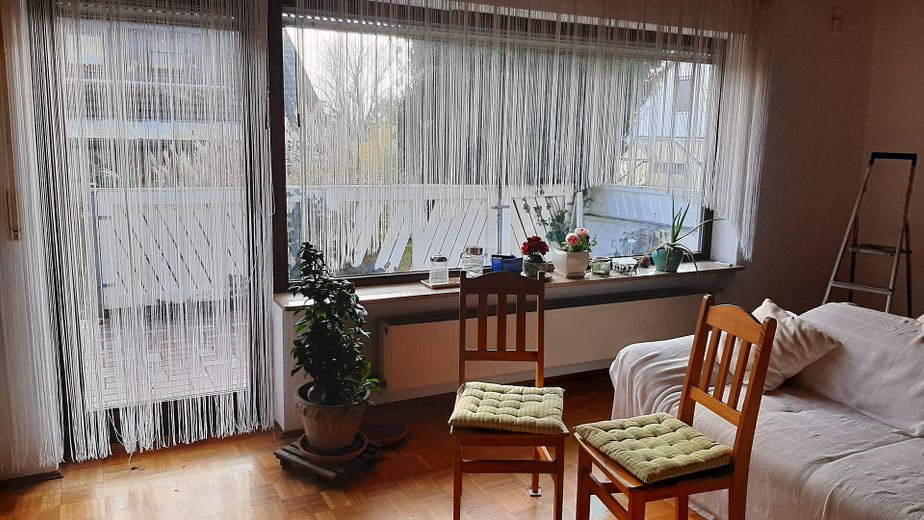 Wohnzimmer mit Eichenparkett
