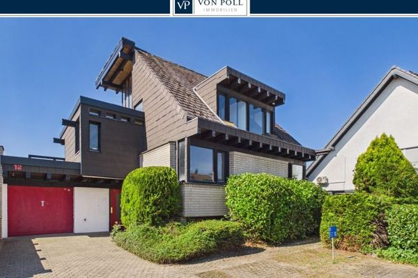 Architektenhaus! Split-Level-Wohnen mit Turmzimmer & Einliegerwohnung am Ende einer Sackgasse