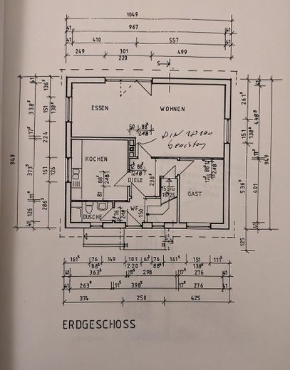 Einfamilienhaus in ruhiger Lage nahe Hamburg – Grundriss EG
