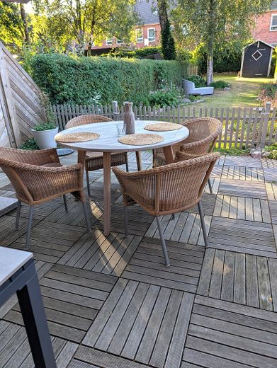Platz zum Leben! Provisionsfreies Reihenhaus in der Gartenstadt Flensburg – Terrasse/Garten