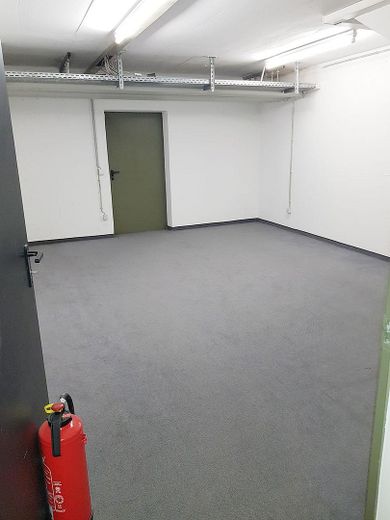Retail space / office / practice — quiet yet central / S-Bahn around the corner / on 2 levels – Kellerraum mit Teppich: 22,41 