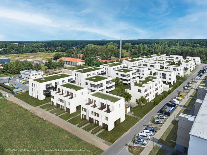 Hochwertige Maisonettewohnung mit 5 Zimmern, Balkon & Fußbodenheizung (M2 W68) in Basdorf – Visualisierung Baufelder