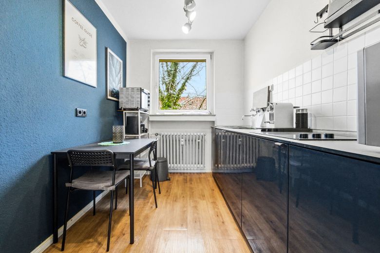 Modern furnished 1-room apartment in Essen – Küche