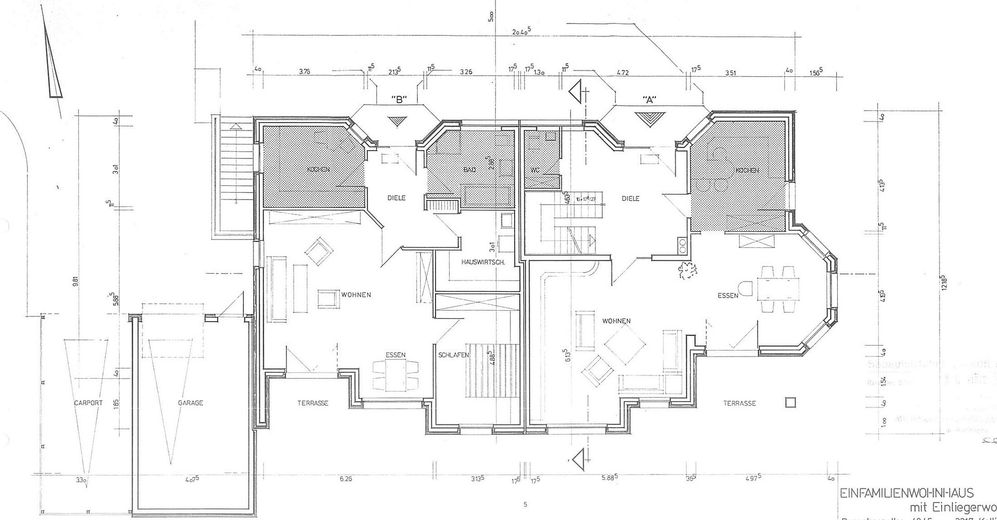 Grundriss EG - Hauptteil & ELW