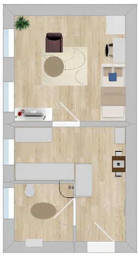 Мебльована 1-кімнатна квартира Aachen-Burtscheid, відремонтована | Furnished Apartment – Foto 26