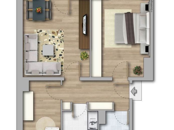 3-Raum-Wohntraum in Merseburg-Süd: Balkon, Badewanne & viel Licht – Foto 1