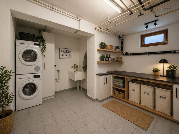 Haus im Haus- 6,5 Zimmer Wohnung in zentraler Lage – Keller Dekovorschlag
