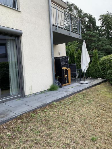 Ostsee / Ferienwohnung in Korswandt – Terrasse