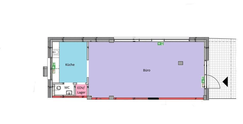 Grundriss Gewerbefläche