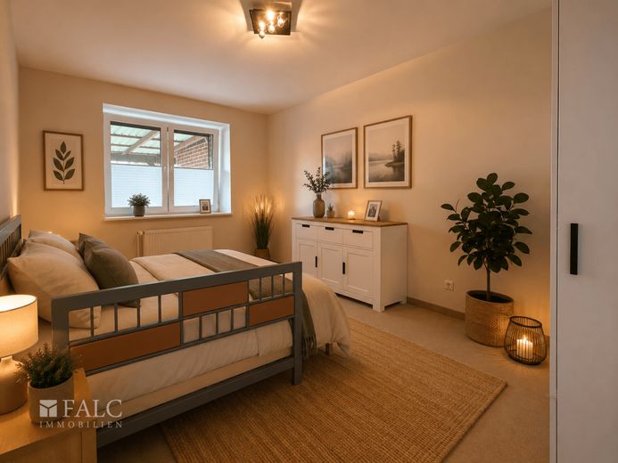 *** Ruhig &amp; naturnah - schönes Reihenmittelhaus mit Terrasse und gepflegtem Garten *** – Beispielbild Schlafzimmer EG