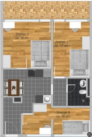 Freies WG-Zimmer mit Wohnqualität / Gulbrannssonstraße 47, München / EG / WE1 / Zi.3 – Foto 4