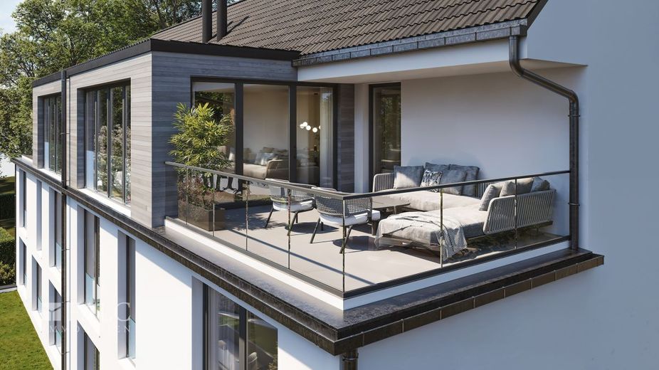 Neubauvorhaben Aachen Südviertel – MUSTERFOTO DACHTERRASSE