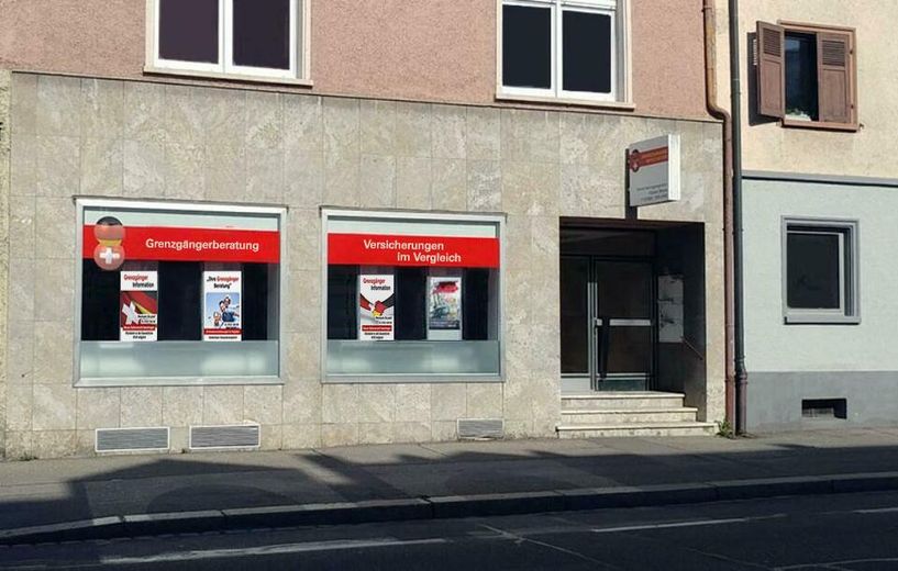 Locale / studio medico / ufficio con magazzino in vendita centralmente a Lörrach – Außen - Eingang & Schaufenster