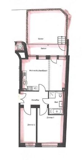 Appartamento di alta qualità, ristrutturato, con 3 locali, cucina componibile di lusso, terrazza e area giardino – Foto 13