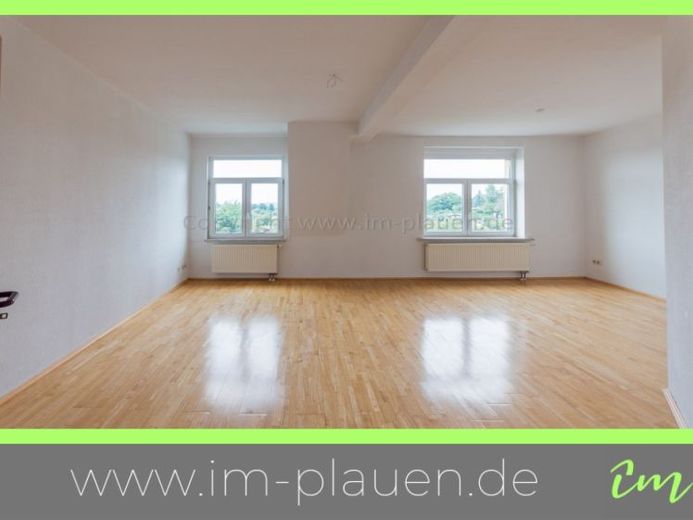 Parkett - Dusche & Badewanne - Weitblick - Dachgeschoss | 3-Zimmer-Wohnung Plauen Haselbrunn – Foto 1