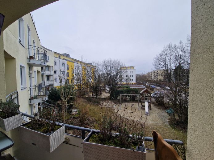 Blick vom Balkon