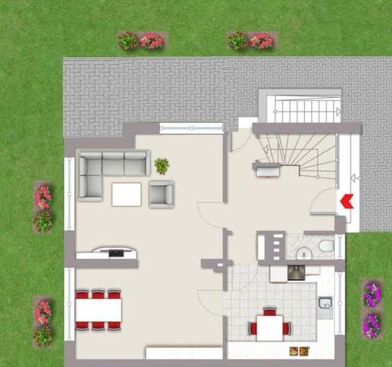 Porzione di bifamiliare a Beckum - create la vostra casa! – EG