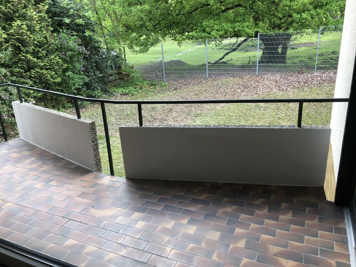 Balkon mit Blick in den Wildpa