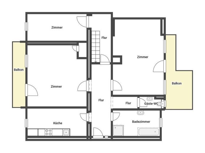 Maisonette unten