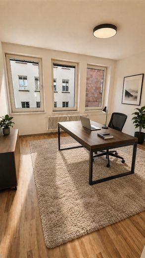 Arbeitszimmer Visualisiert