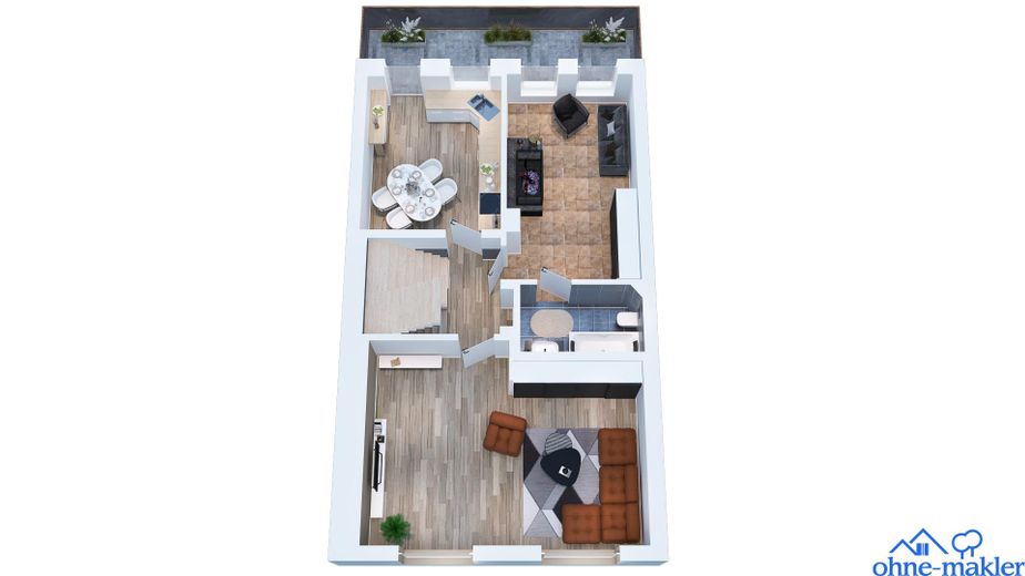 Glückstadt Zentrum Wohn u. Geschäftshaus provisionsfrei – 1.  Etage Wohnbereiche