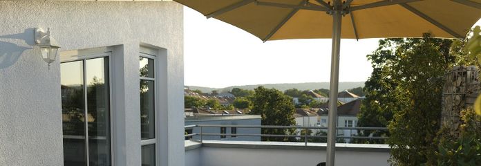 Idyllische Dachterrasse