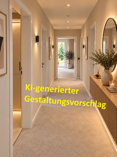 Maison d’architecte représentative dans un emplacement privilégié de Bad Nenndorf – KI-Vorschlag Flur oben