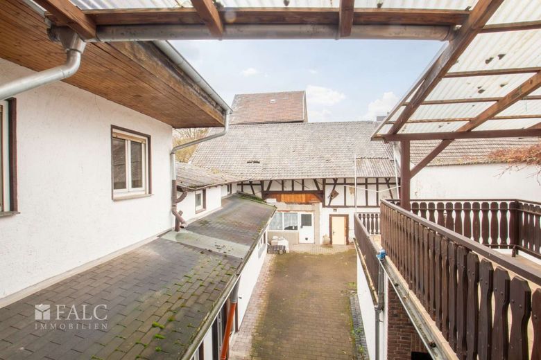 Fachwerk-Idyll in Waldorf – Ausblick von der Terrasse