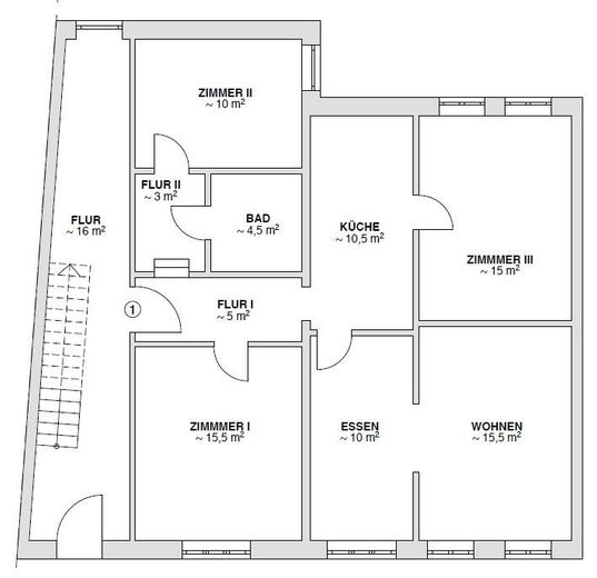 Provisionsfrei - mit stabilem Cashflow und Entwicklungspotenzial – Grundriss - OG