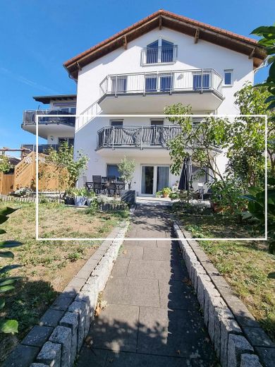 Maisonette di 4 locali con giardino, terrazza e 2 posti auto in garage sotterraneo – Garten