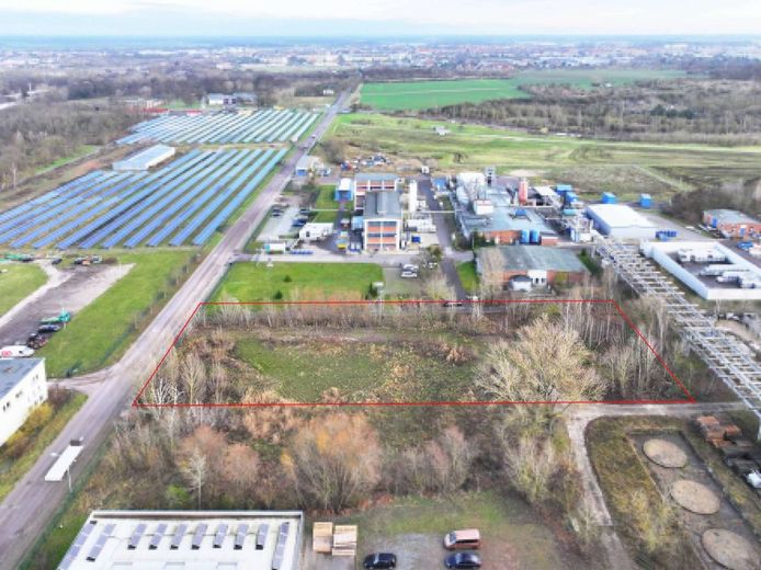 Erschlossenes Gewerbeareal nahe Magdeburg- Ideal für Ihr Business in Schönebeck *PROVISIONSFREI – Westliches Luftbild