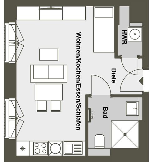 Exklusive, voll möblierte Neubauwohnung (2024) | U5 Friedrichsfelde | Sofort bezugsfertig – Grundriss
