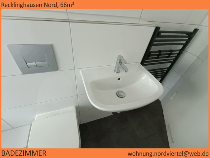 Nordviertel, schöne 68m²-Wohnung im 1.OG, saniert – Badezimmer