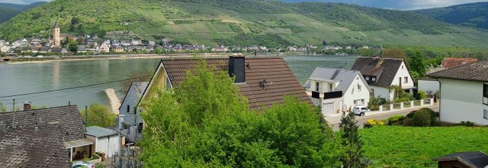 Balkonblick rheinaufwärts