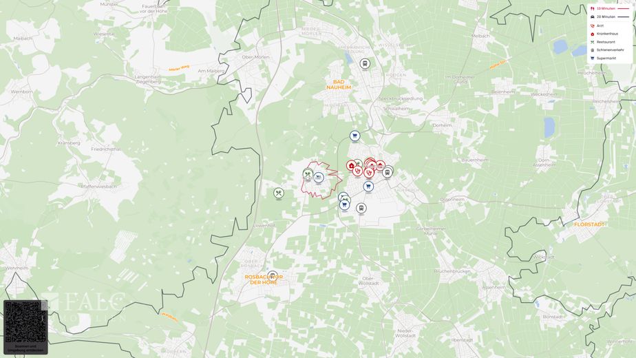 Tolle helle 3 Zimmer-Wohnung mit 2 Balkonen ruhige Lage – Lageplan (Makro)