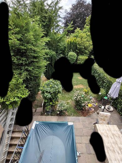 Casa a schiera centrale con 4 locali e garage – Garten hinter dem Haus
