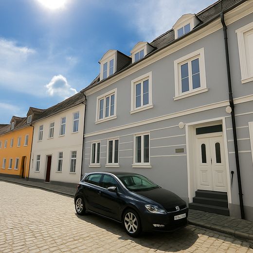 Hell, sehr zentral und mit Einbauküche: freundliche 3-Zimmer-Wohnung in Flensburg – Haus von außen