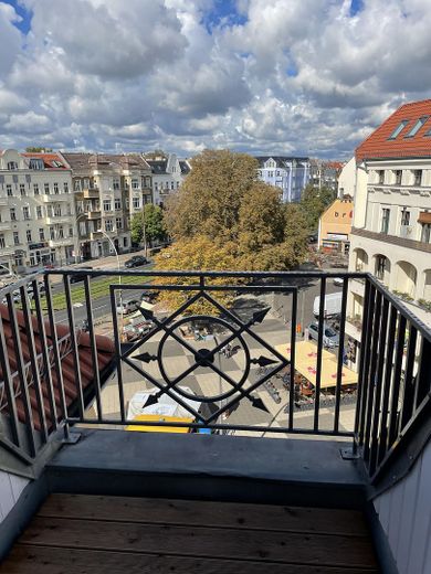 Blick auf den Caligariplatz