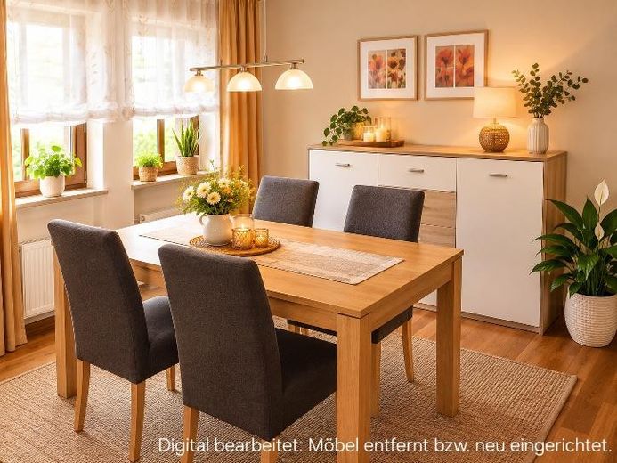 Charmant appartement de 3 pièces en rez-de-chaussée avec terrasse, balcon et garage à Roth – Photo 4