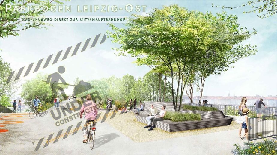3-Zi. WHG + Balkon + Aufzug+Garten – Parkbogen Ost in Bau