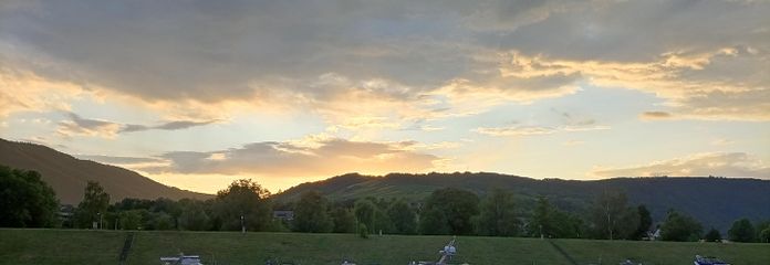 Umgebung Abendstimmung Hafen