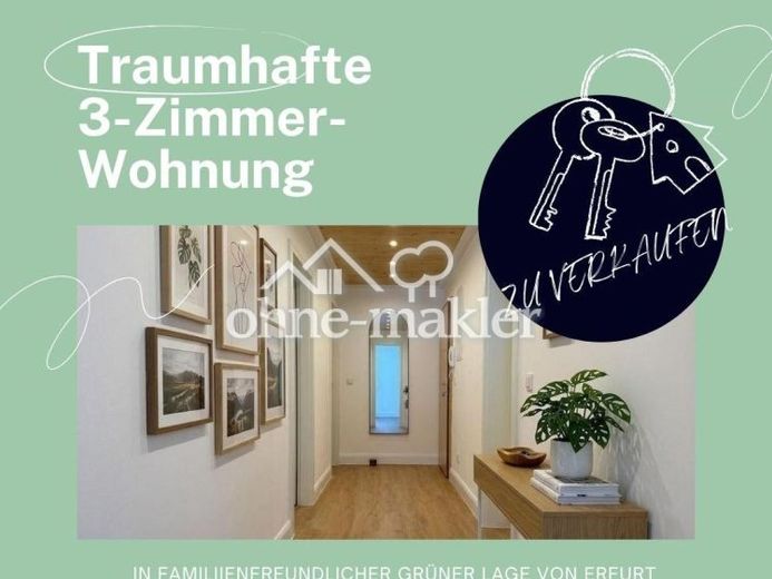 💖 EINZIGARTIGE 3-RAUM-EIGENTUMSWOHNUNG - DIREKT VOM EIGENTÜMER 💖 – फोटो 1