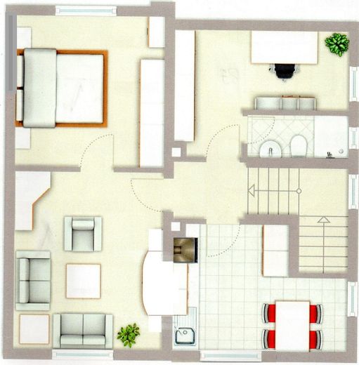 Modernized semi-detached house with view of the Schlei No commission from private seller ... living like on vacation! – Grundriss OG