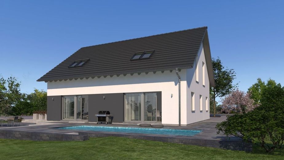 EIN ZUHAUSE FÜR DIE GANZE FAMILIE – Ansicht Garten