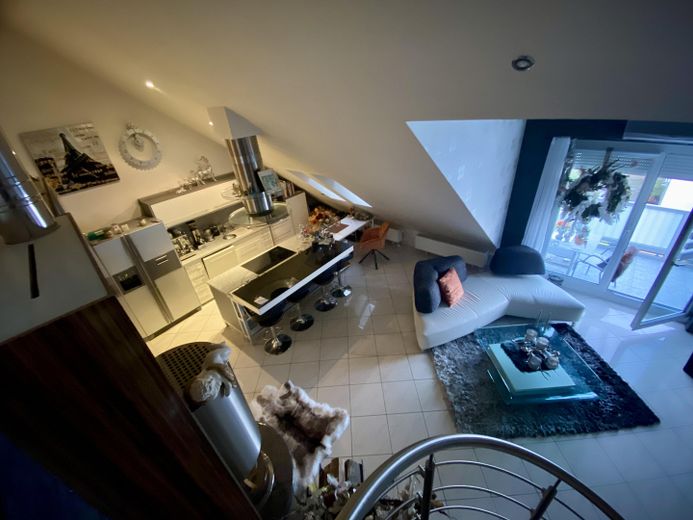 Blick von oberer Etage