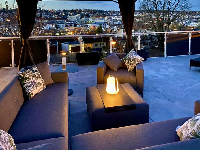 Blick von der Dachterrasse