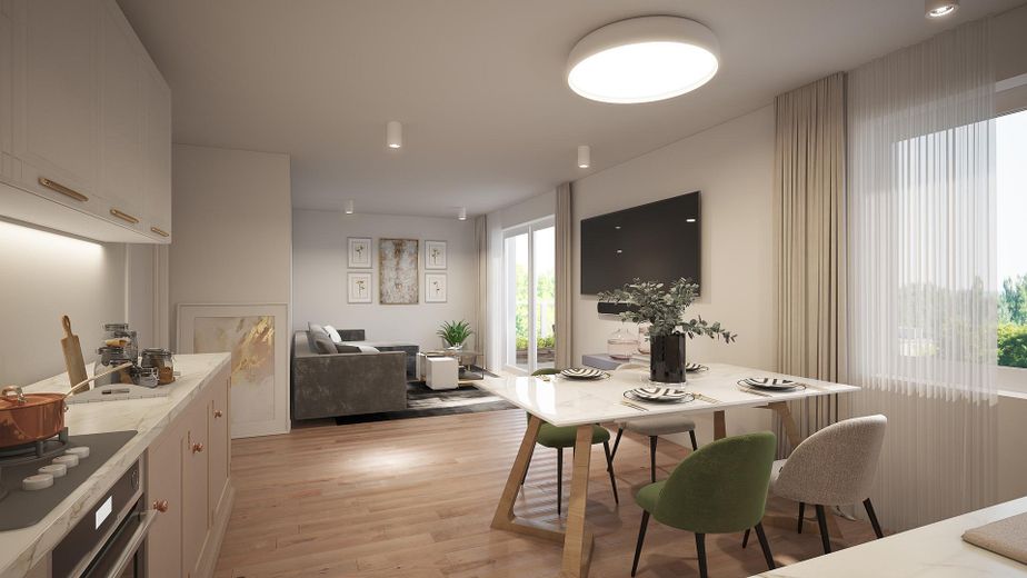 Appartement neuf de 3 pièces avec 84m² de surface habitable et un grand balcon – Essen
